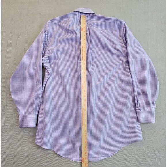 Brooks Brothers Regent Shirt Size 16 1/2 33 Purple Button-Down Quiet Luxury Y2K - Picture 8 of 12